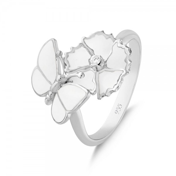 Кольцо Roberto Bravo из серебра с эмалью