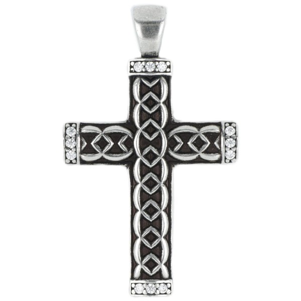 Cruce Artlinea din argint cu pietre zirconiu