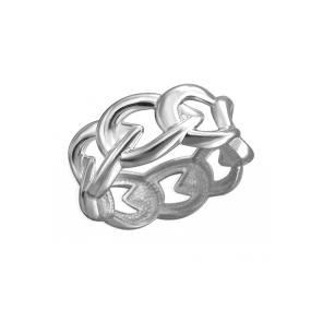 Кольцо Эстет из серебра с цирконами