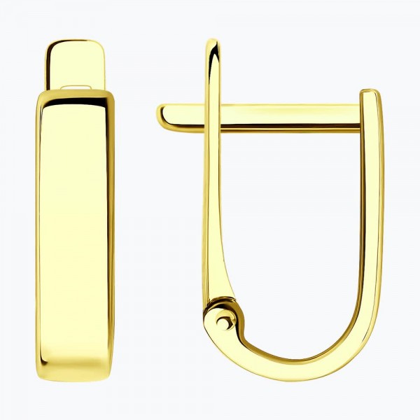 Cercei Sokolov din aur galben