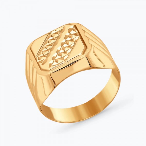 Inel Sokolov pentru bărbați cu margine diamantată