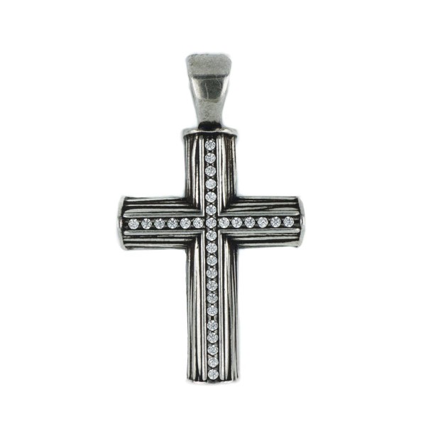 Cruce Artlinea din argint cu pietre zirconiu