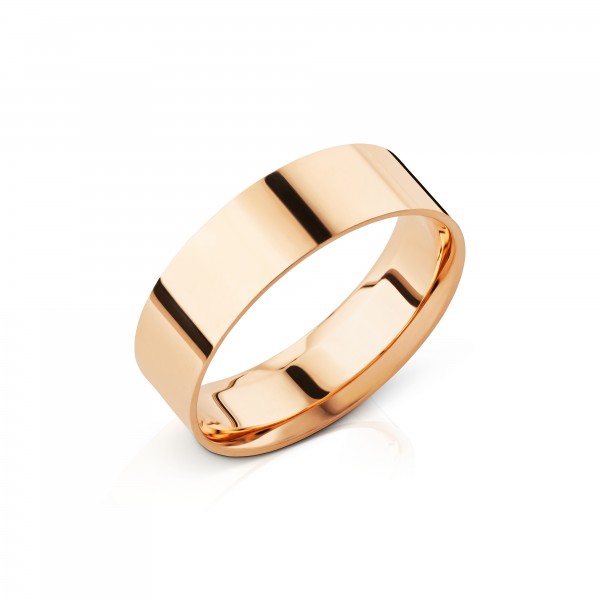 Обручальное кольцо Эстет из красного золота