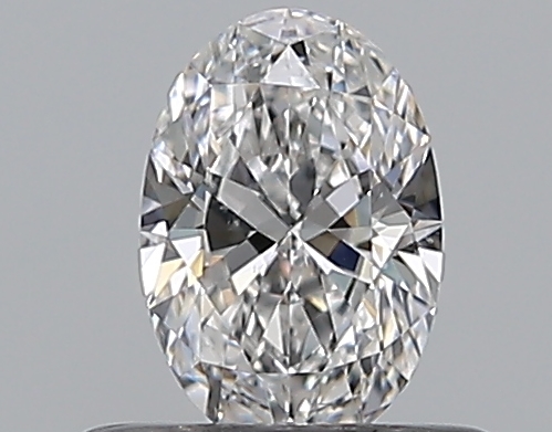 Oval 0.4 ct D SI1