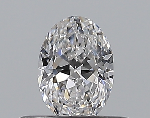 Oval 0.3 ct D SI1