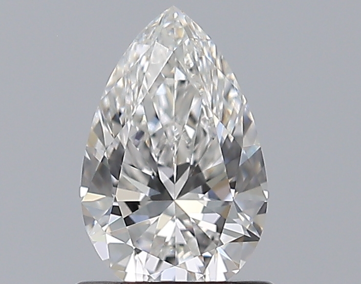 Pear 0.75 ct F VS2
