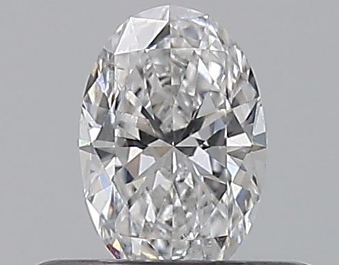 Oval 0.3 ct D SI2