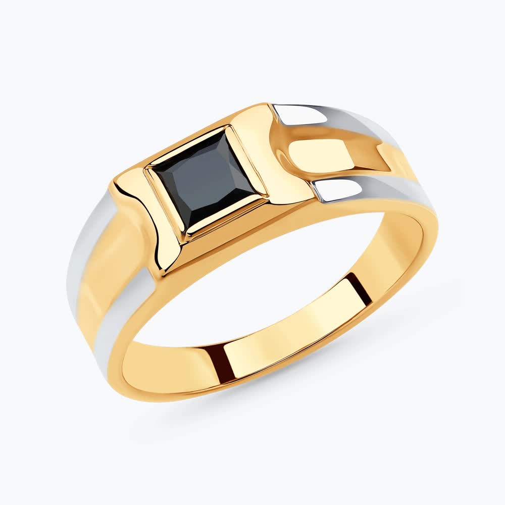 Кольцо Sokolov из золота с фианитом