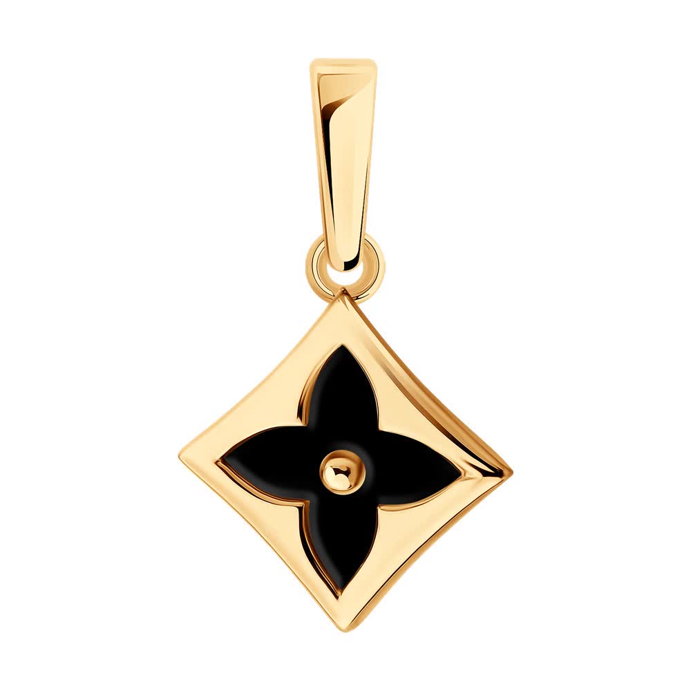 Подвеска Sokolov из золота с ониксом