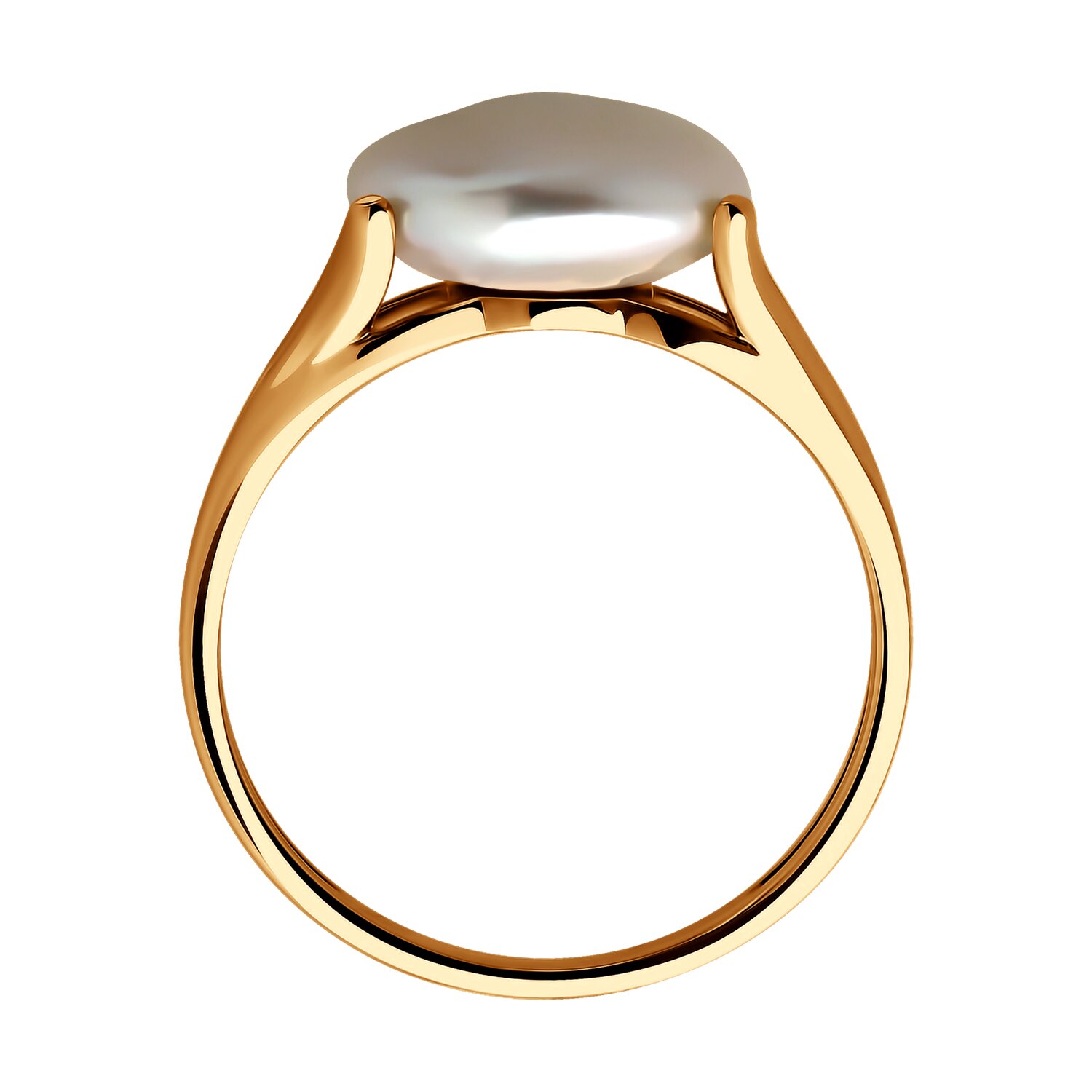 Inel Sokolov din aur cu perla - image 3