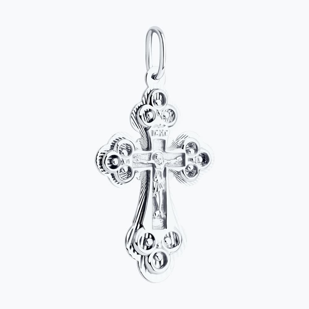White gold Sokolov cross - image 2