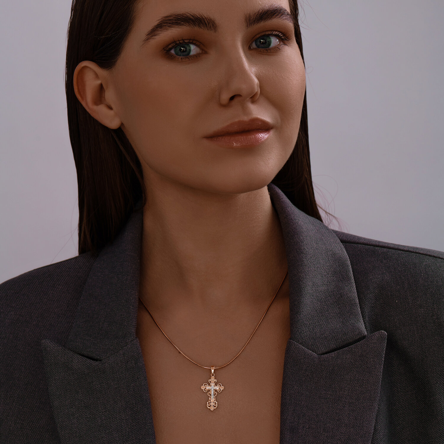 Крест Sokolov из золота  - image 3