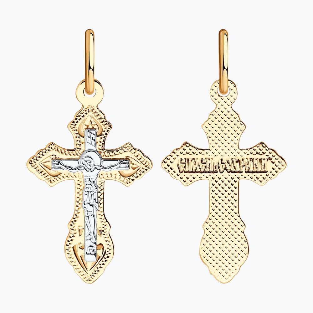 Подвеска Sokolov из комбинированного золота 