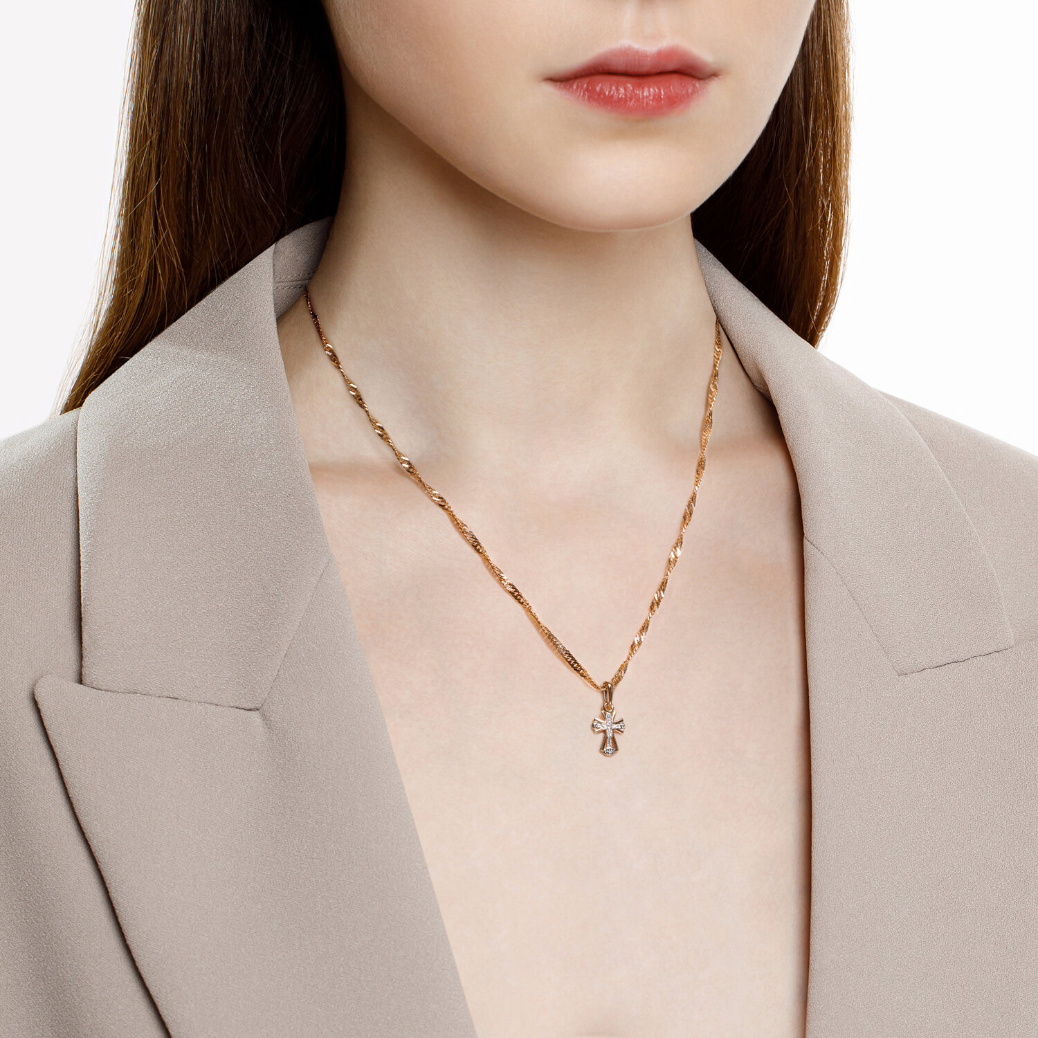 Крест Sokolov из золота  - image 2