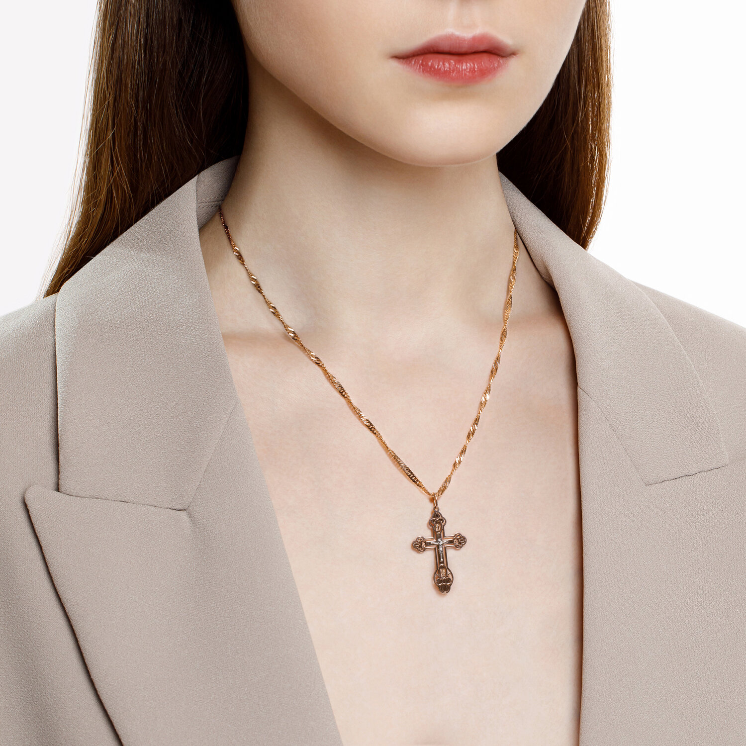 Cruce Sokolov din aur combinat - image 2