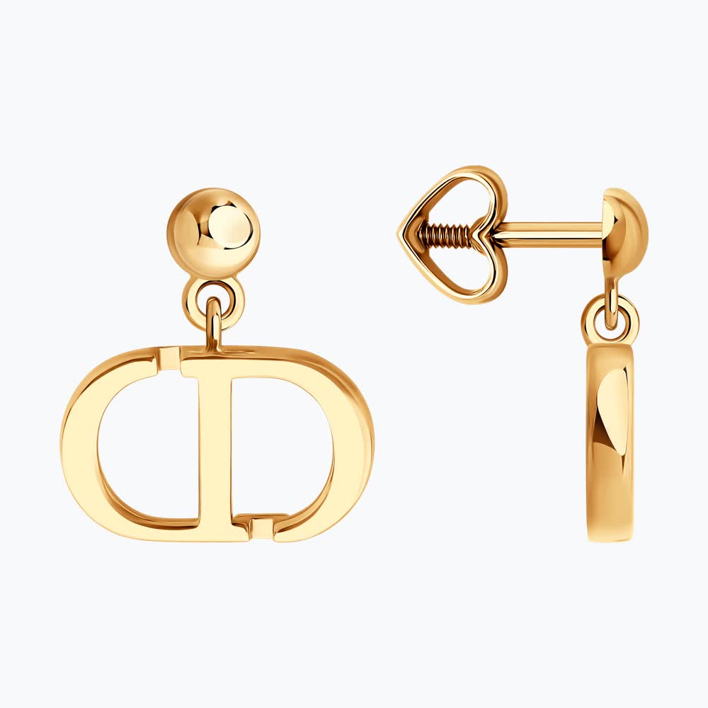 Gold Sokolov earrings - image 2