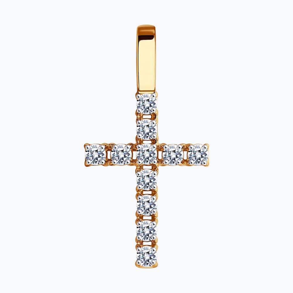 Подвеска Sokolov из золота с фианитами