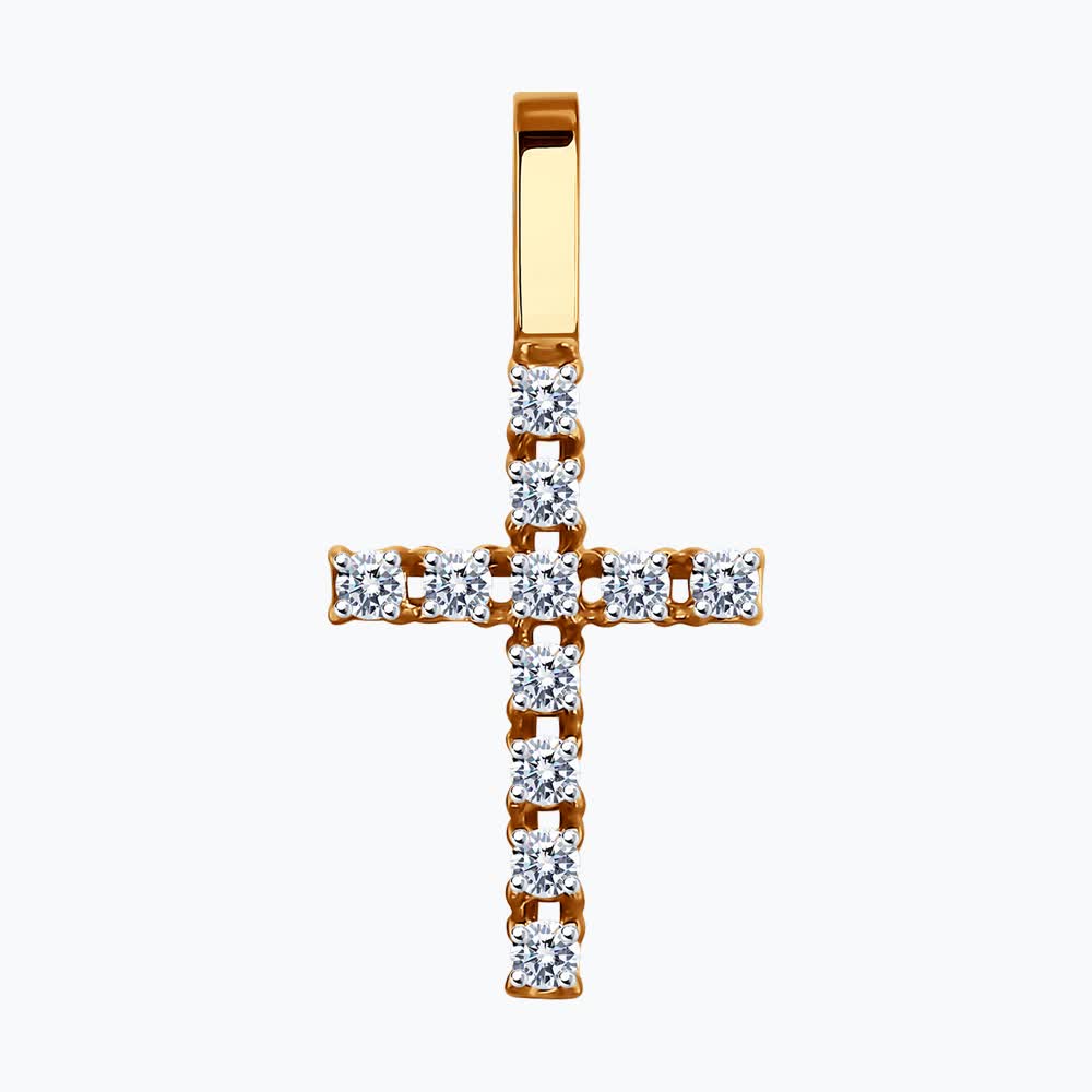 Подвеска Sokolov из золота с фианитами