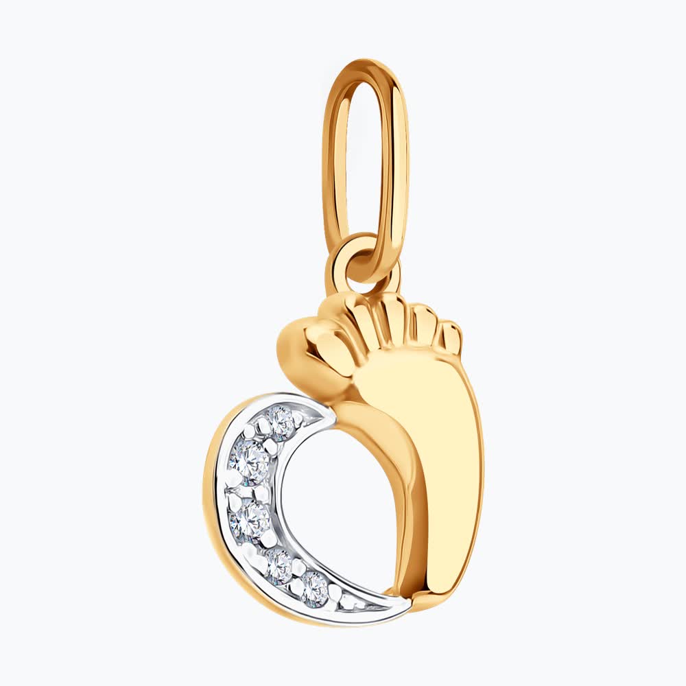 Подвеска Sokolov из золота с фианитами