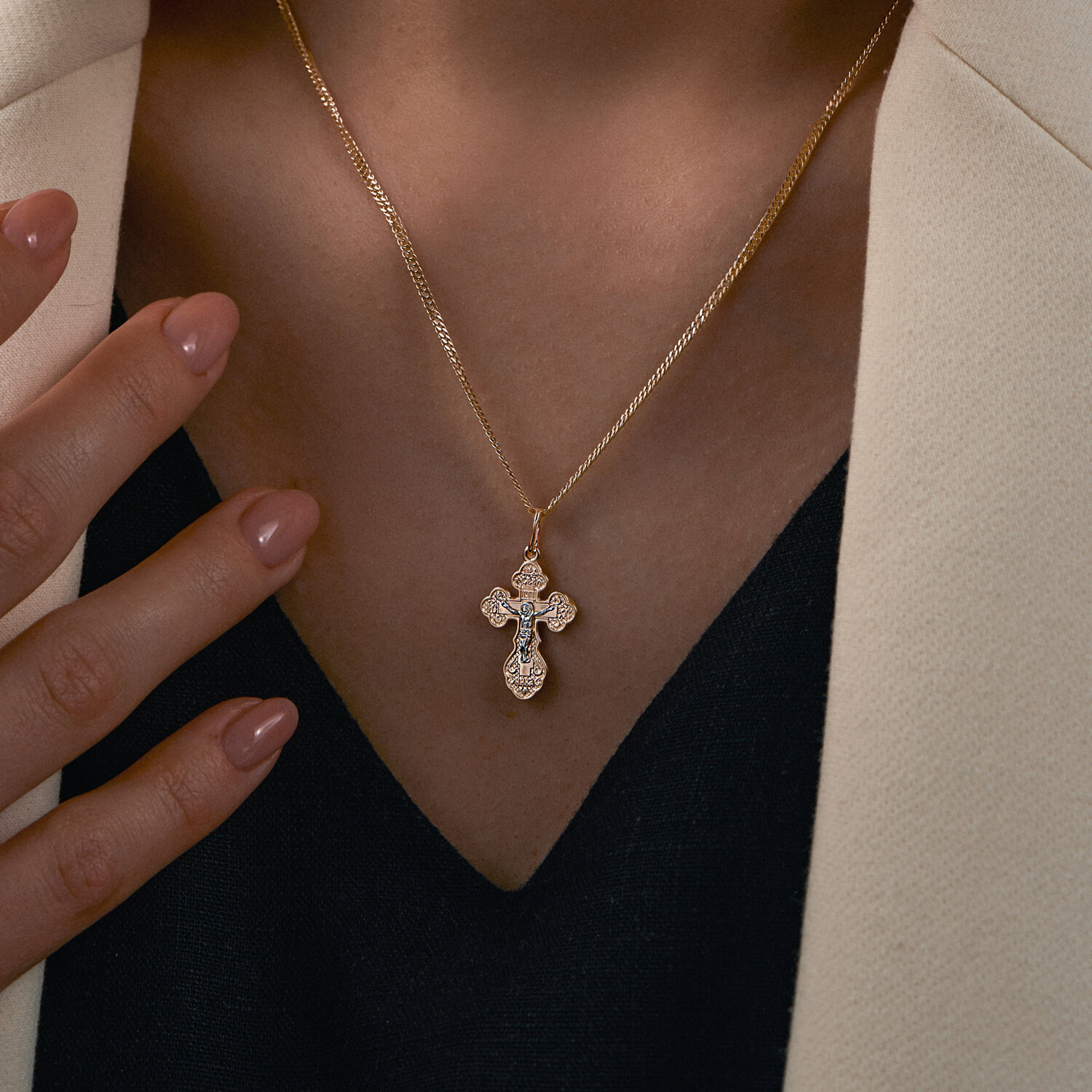 Combined gold Sokolov cross - image 2