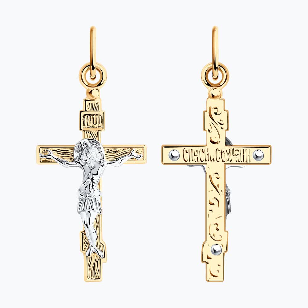 Крест Sokolov из комбинированного золота  - image 2