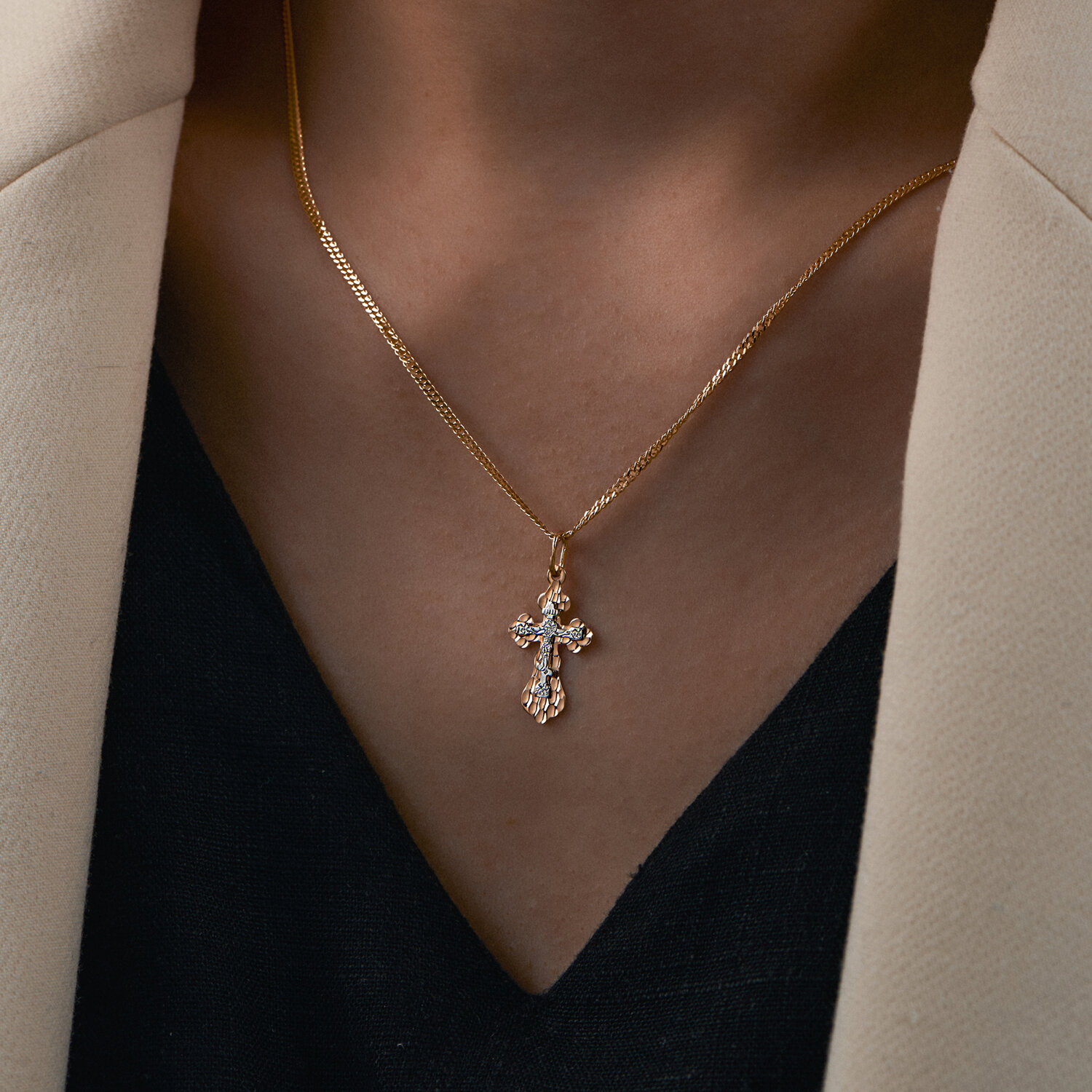 Cruce Sokolov din aur combinat - image 2