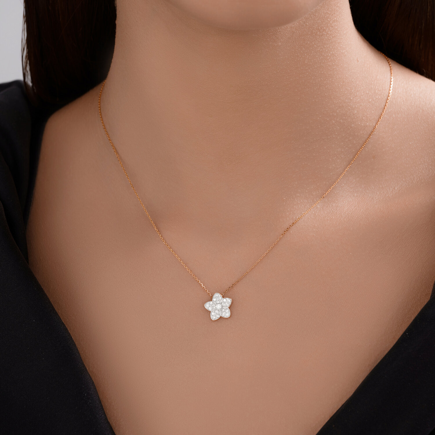 Колье Sokolov из золота с фианитами - image 3