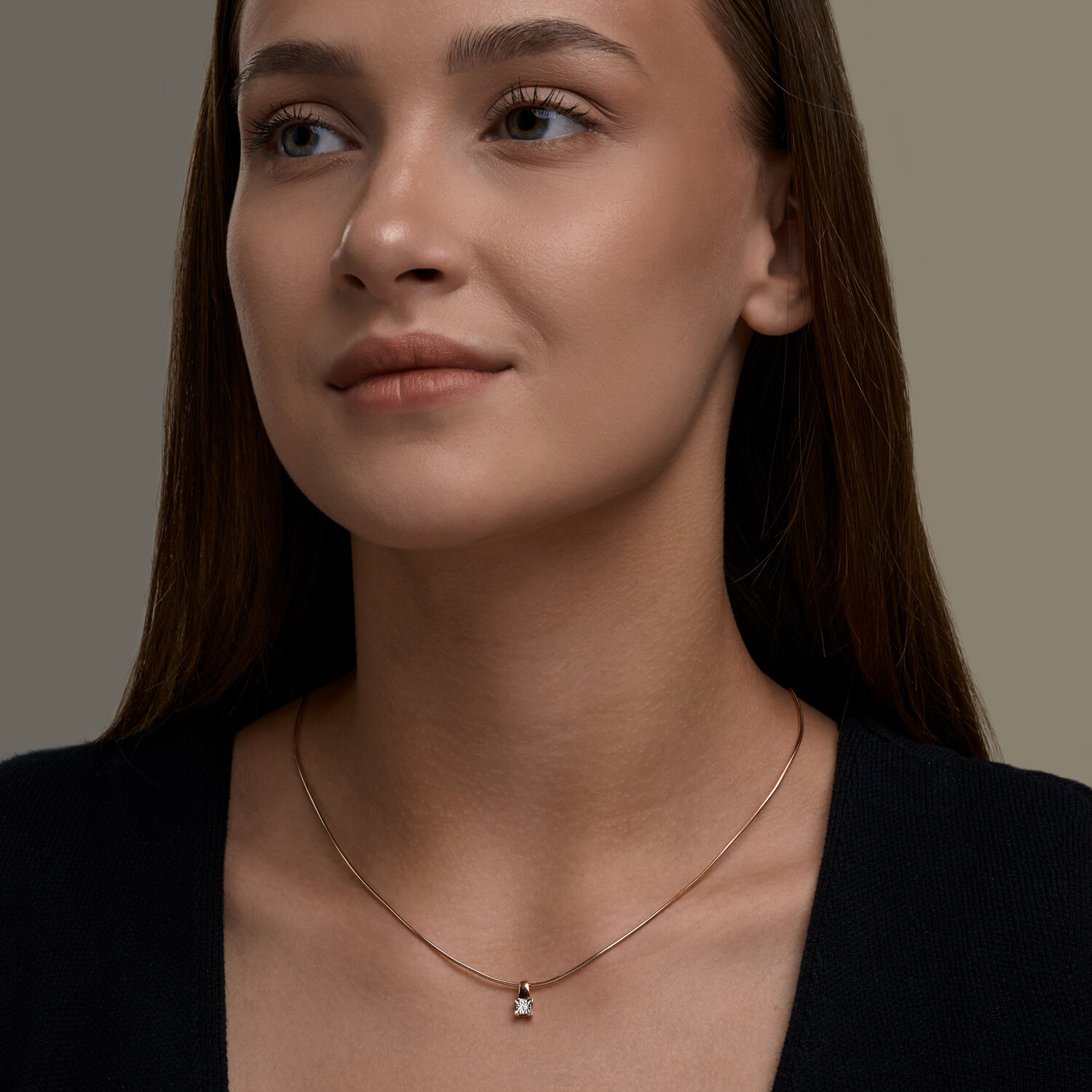 Pandantiv Sokolov din aur combinat cu diamante - image 4