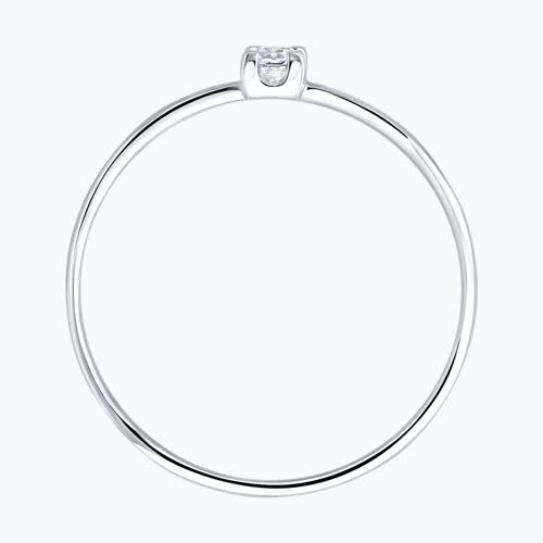 Inel Sokolov din aur alb cu diamant - image 2