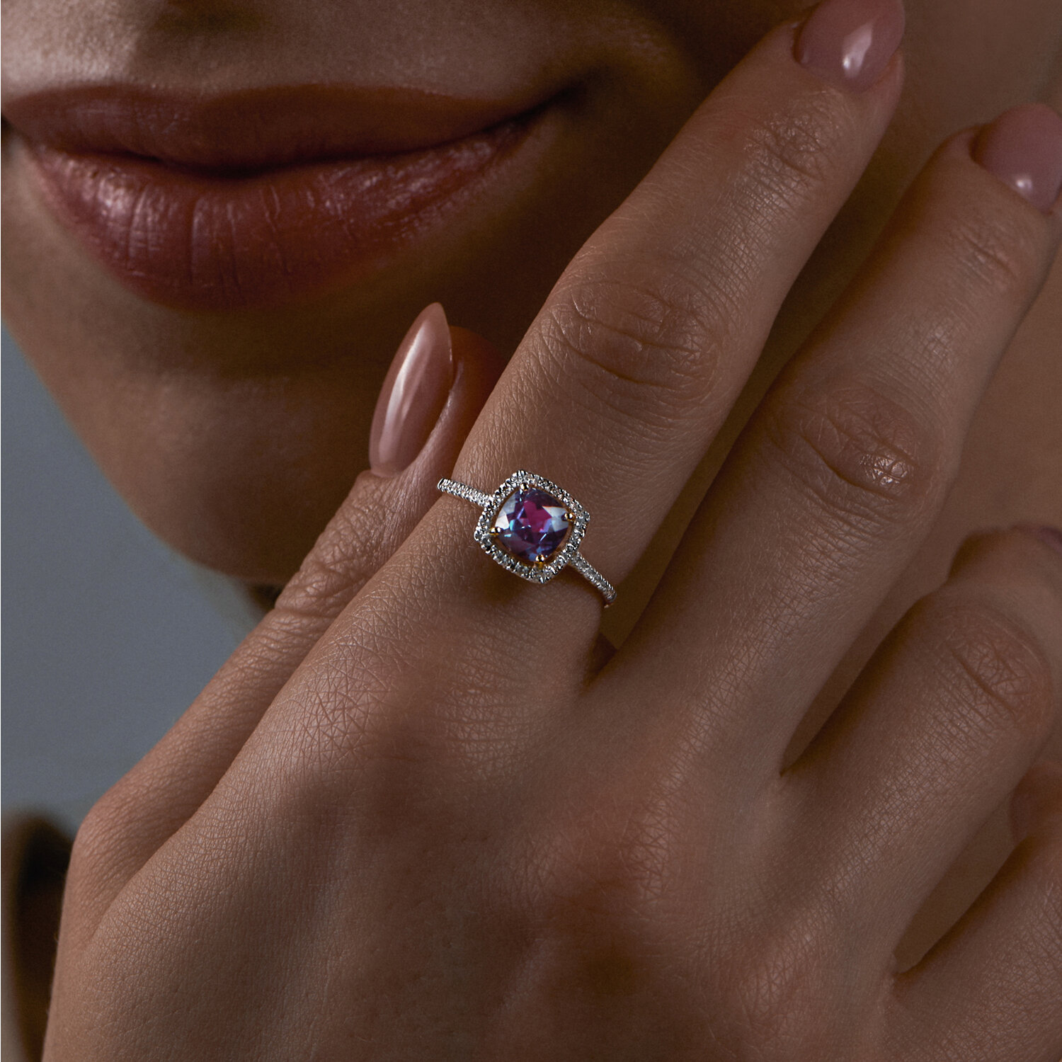 Кольцо Sokolov из золота с бриллиантами и александритом - image 3