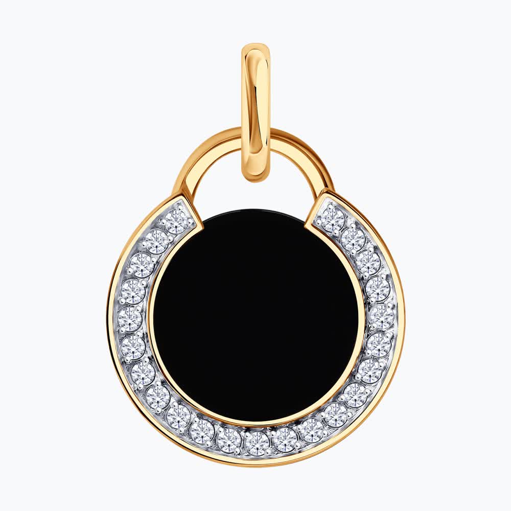 Подвеска Sokolov из золота с агатом и фианитами - image 2