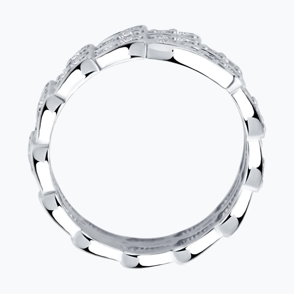 Sokolov silver ring with zirconia
