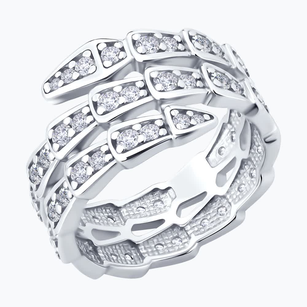 Sokolov silver ring with zirconia