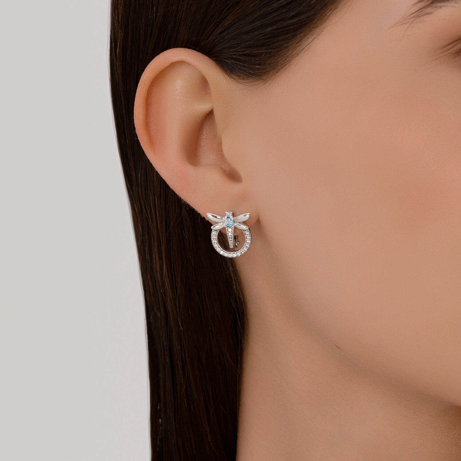 Sokolov silver earrings with zirconia - image 3