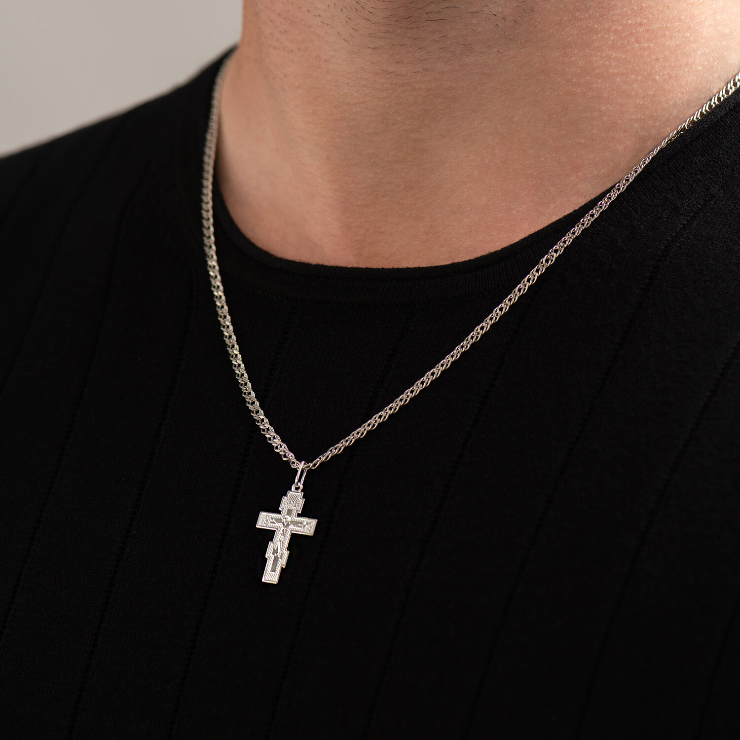 Крест Sokolov из серебра - image 2