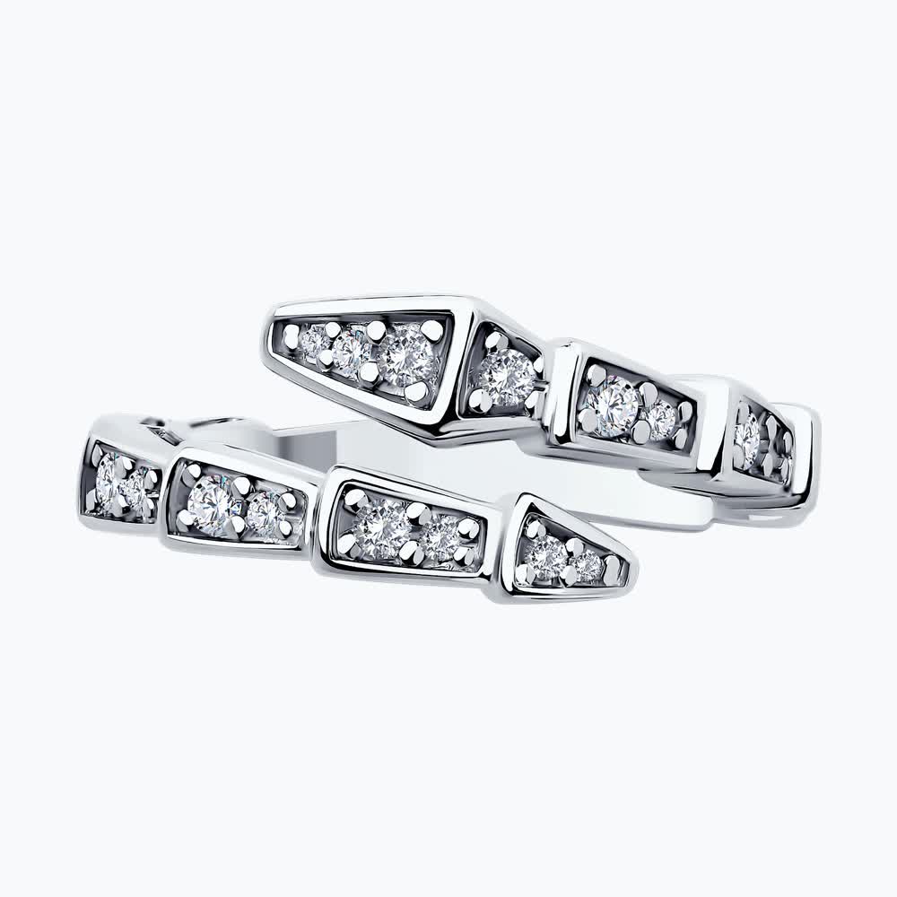 Sokolov silver ring with zirconia