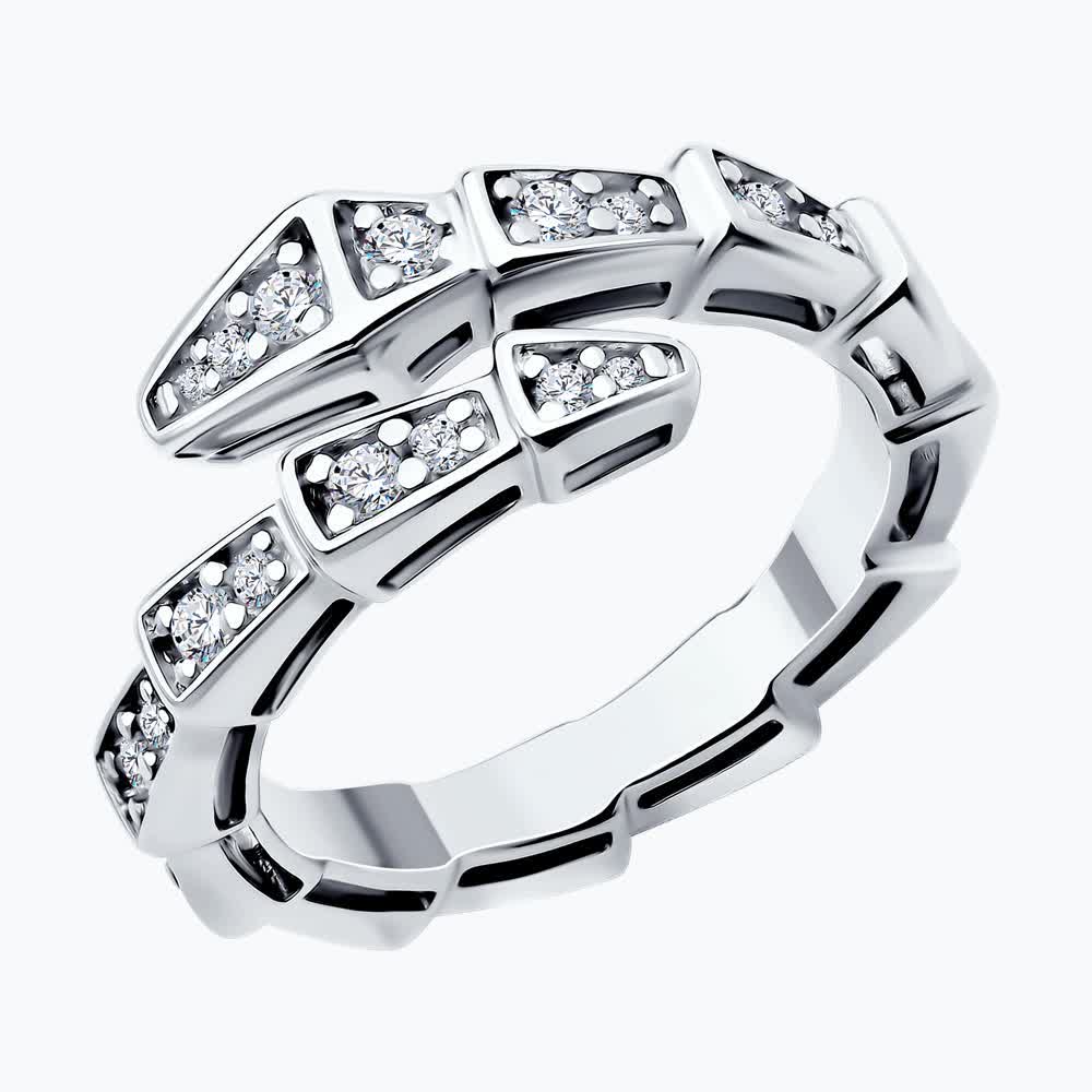 Sokolov silver ring with zirconia