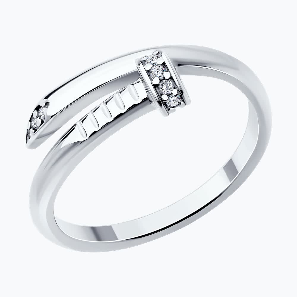 Sokolov silver ring with zirconia