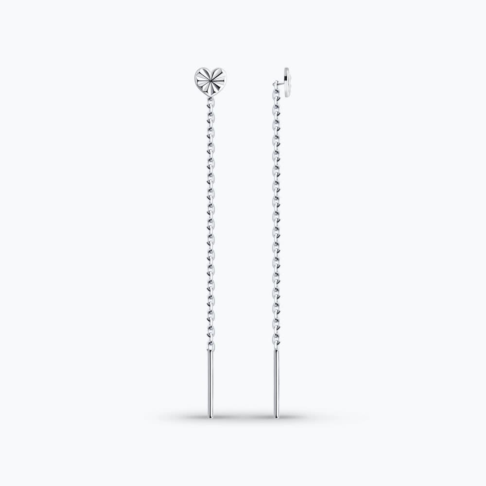 Sokolov silver earrings with zirconia