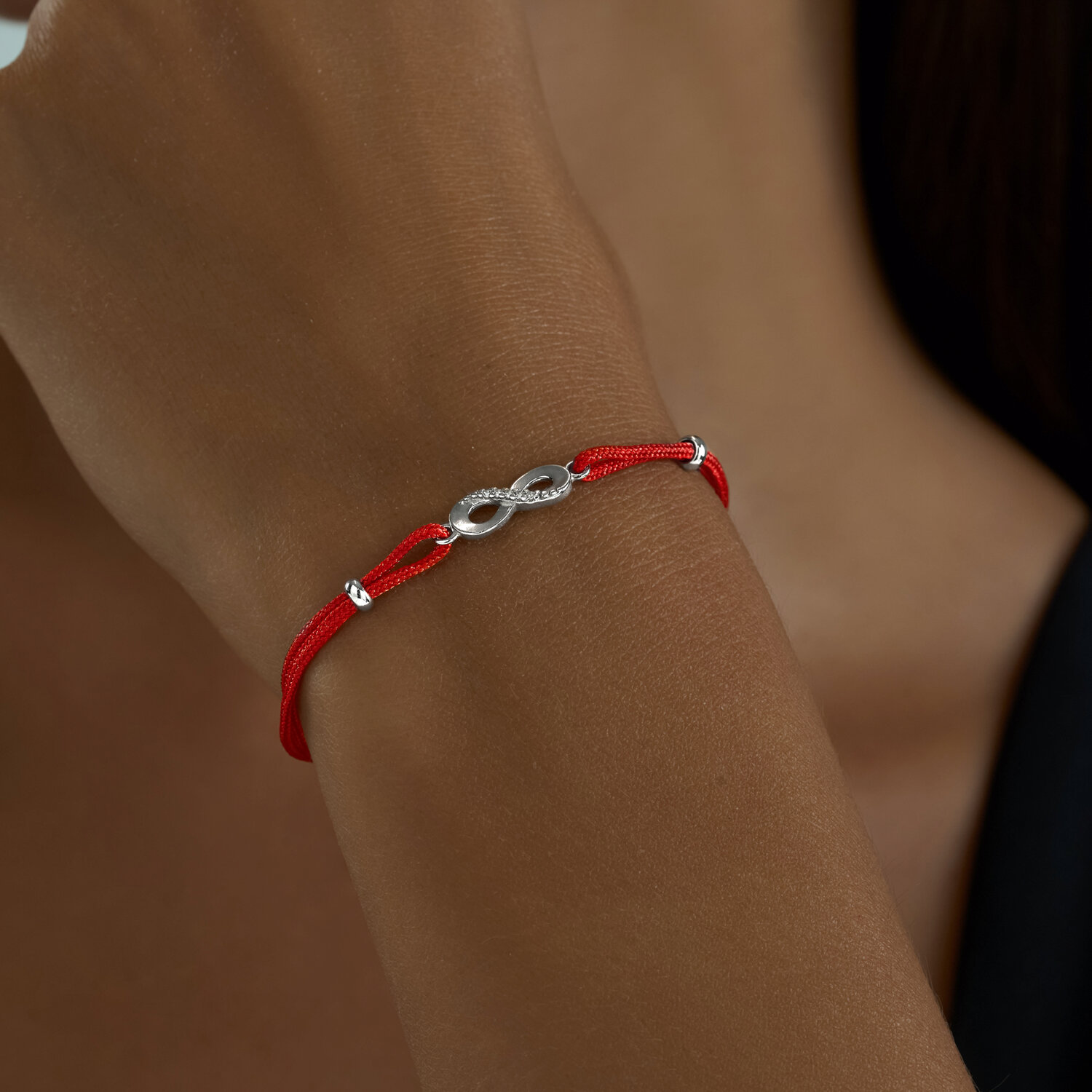 Браслет на нити Sokolov из серебра с фианитами - image 3