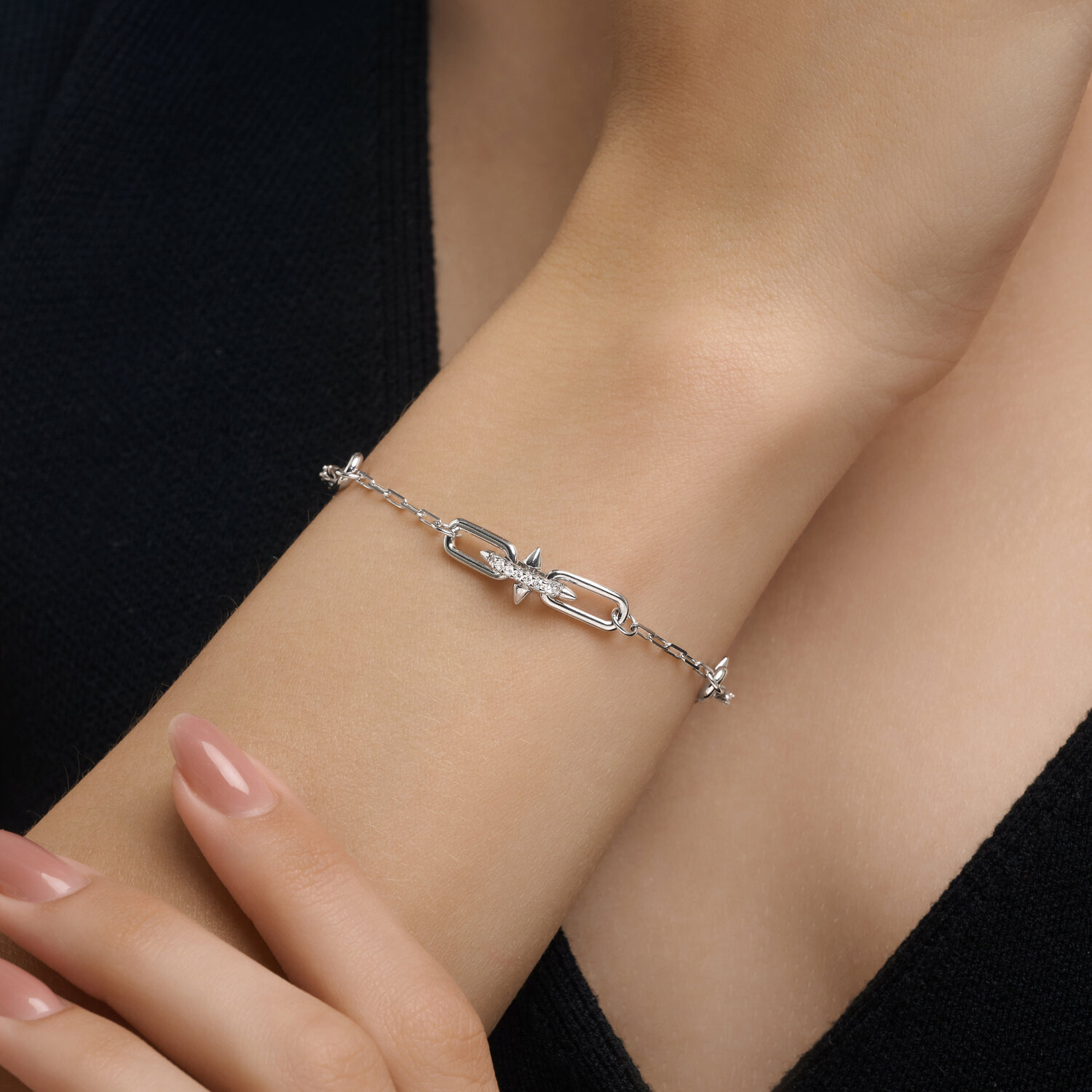 Браслет Sokolov из серебра с фианитами - image 4