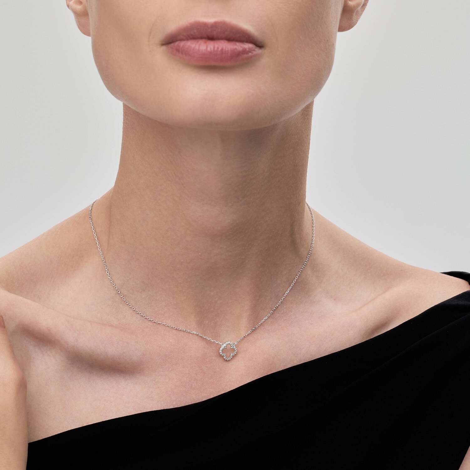 Колье Sokolov из серебра с фианитами - image 3