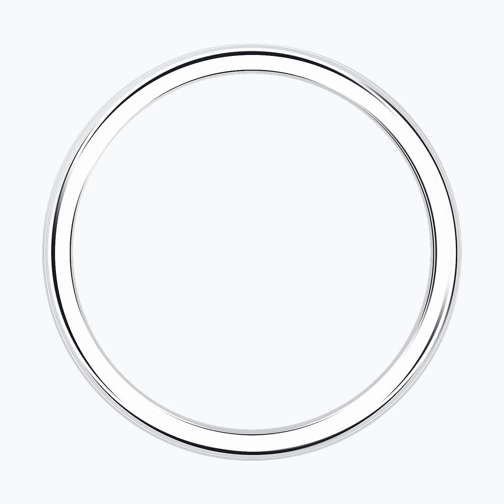 Verighetă Sokolov din argint cu zirconii