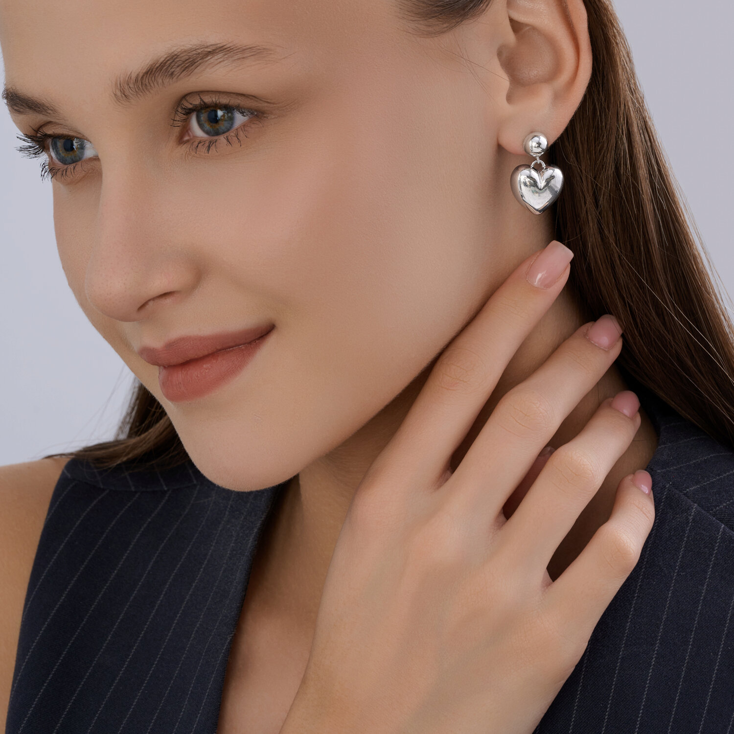 Cercei Sokolov din argint - image 3