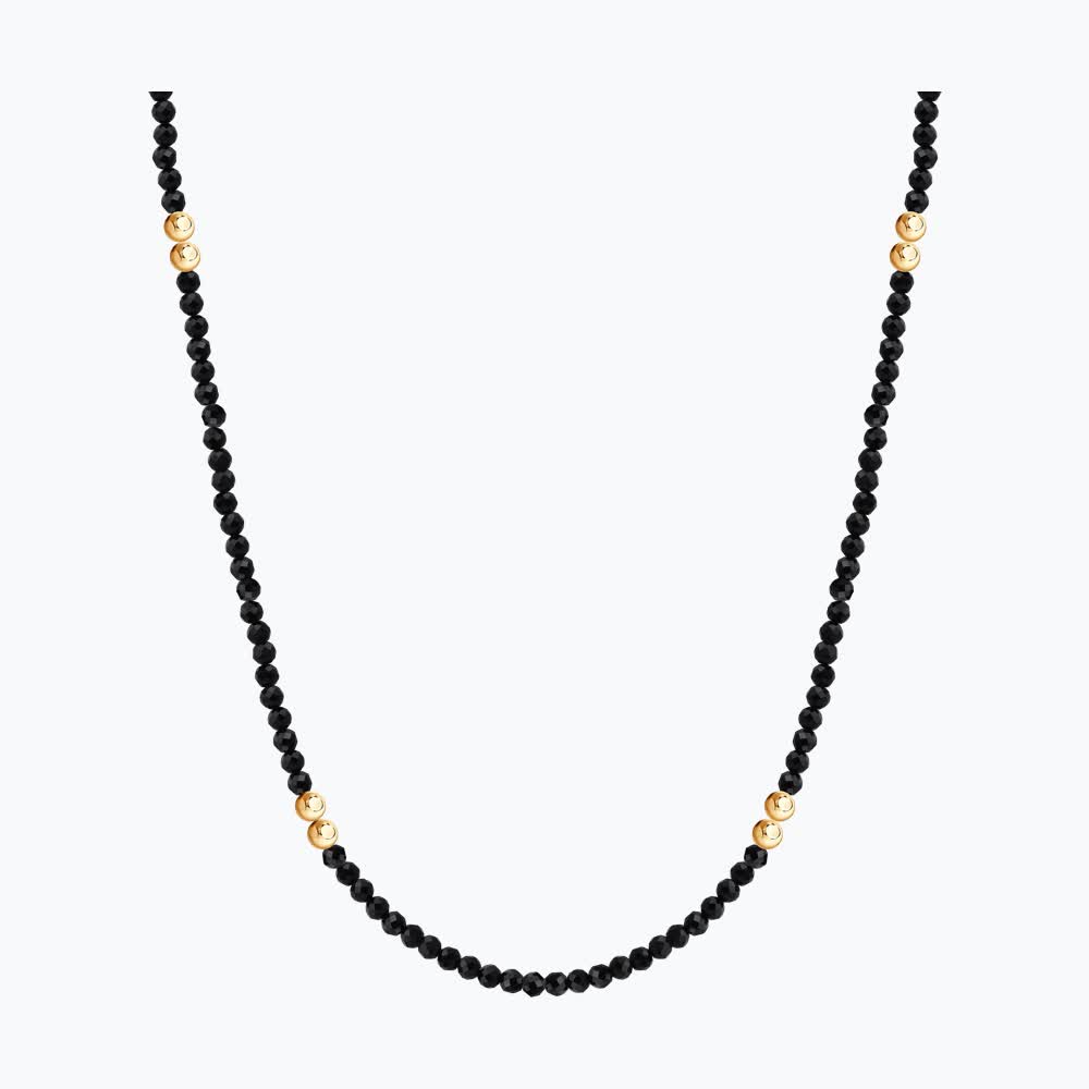 Gold Sokolov necklace with spinel
