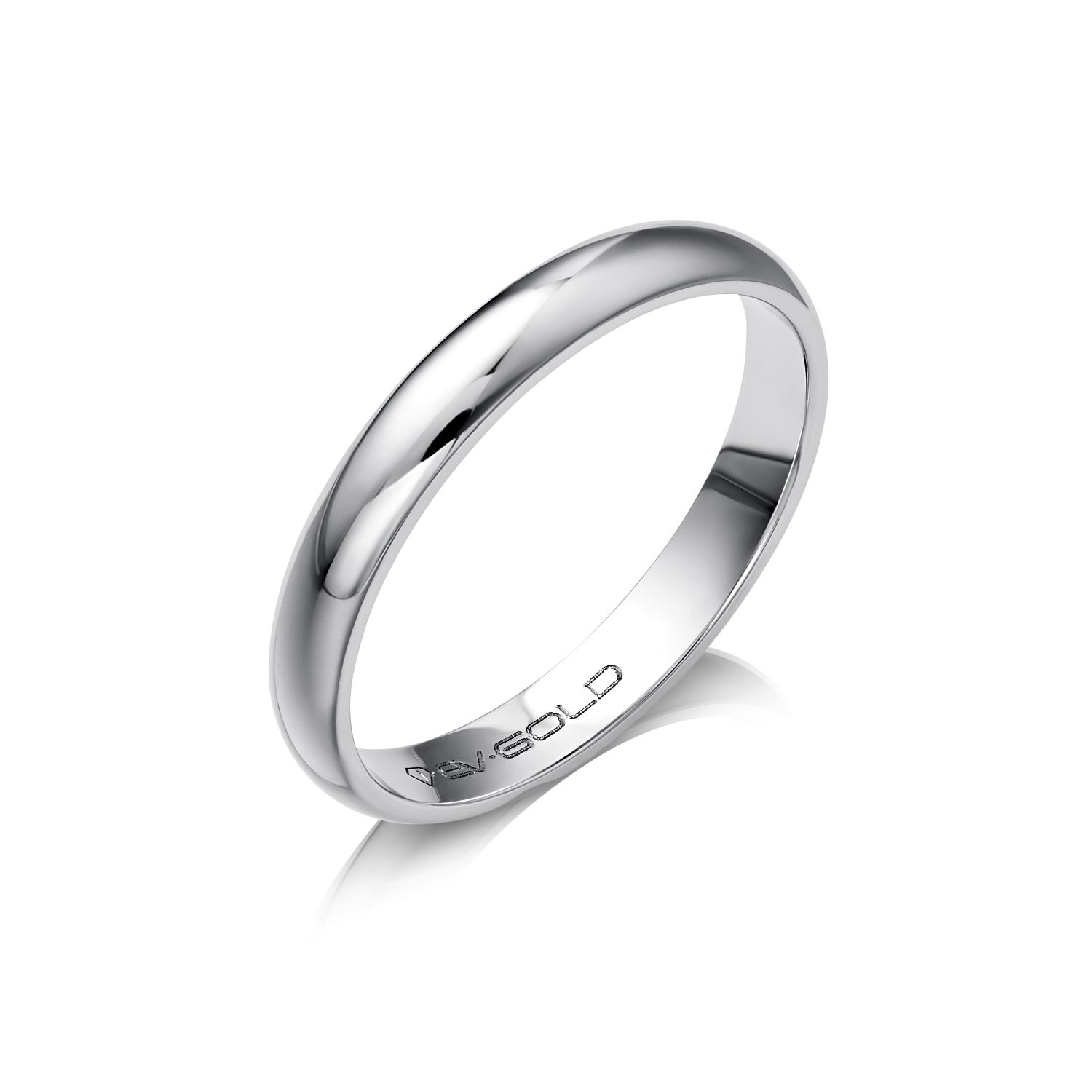 Обручальное кольцо EV GOLD из белого золота