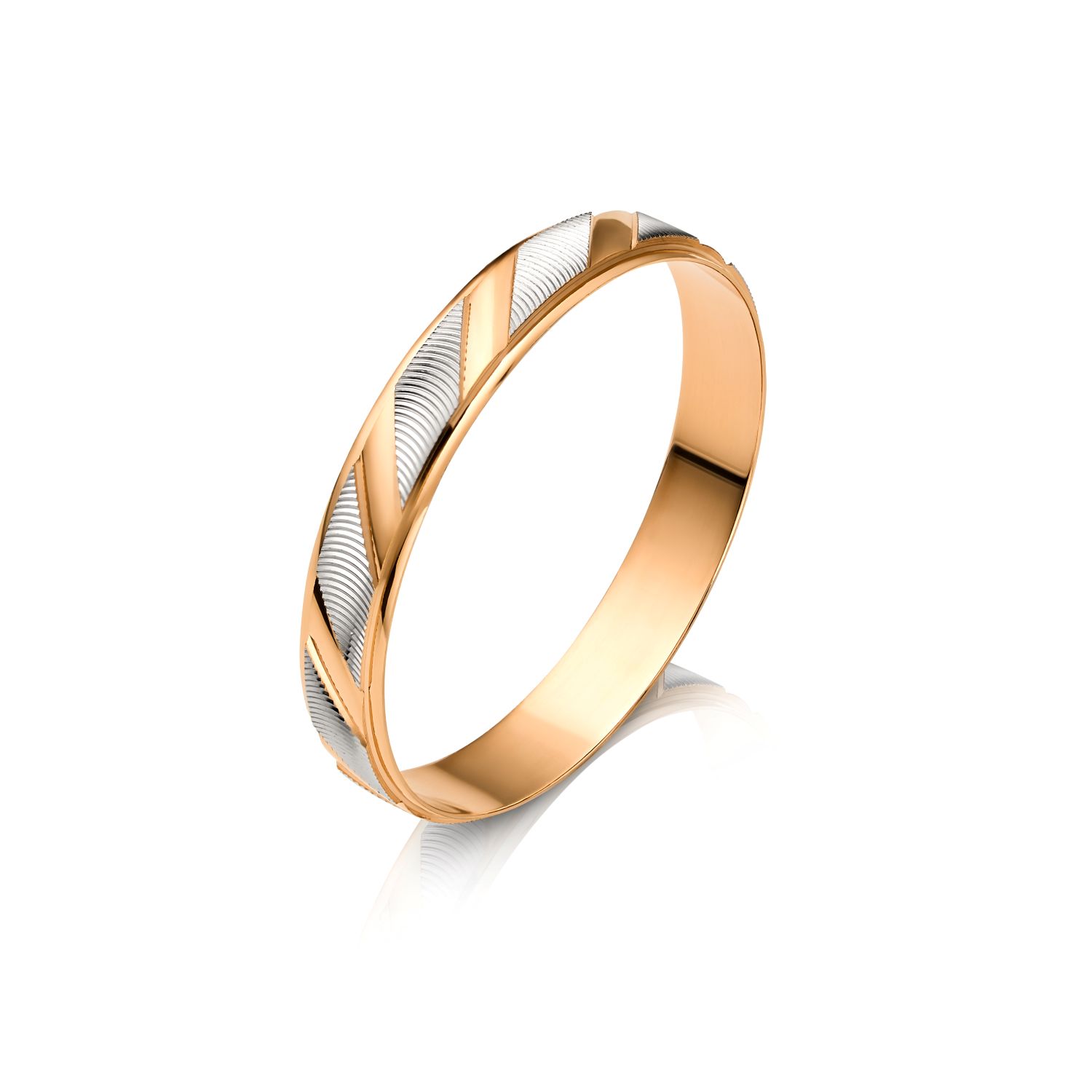 Обручальное кольцо Estet из комбинированного золота