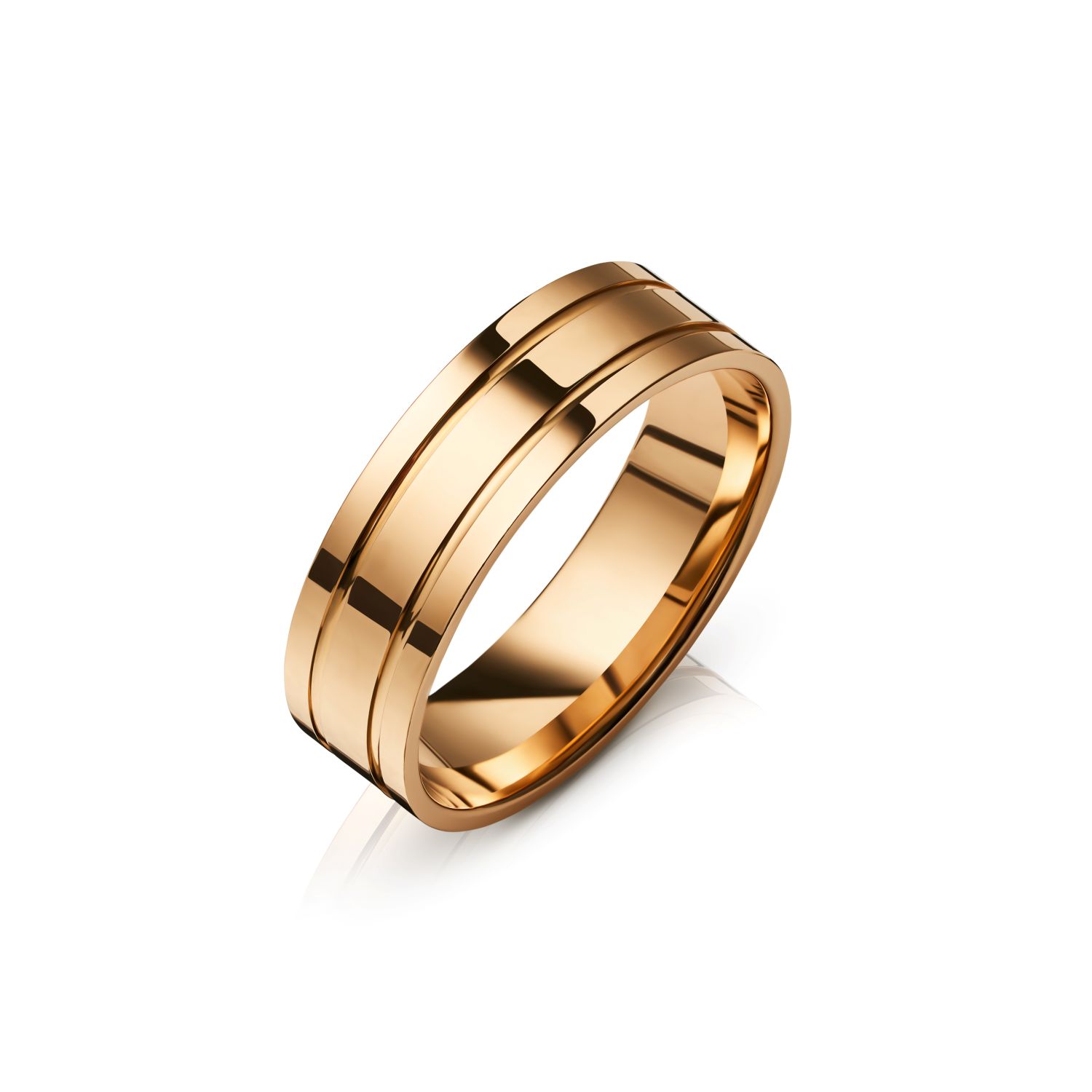 Золотое обручальное кольцо EV GOLD