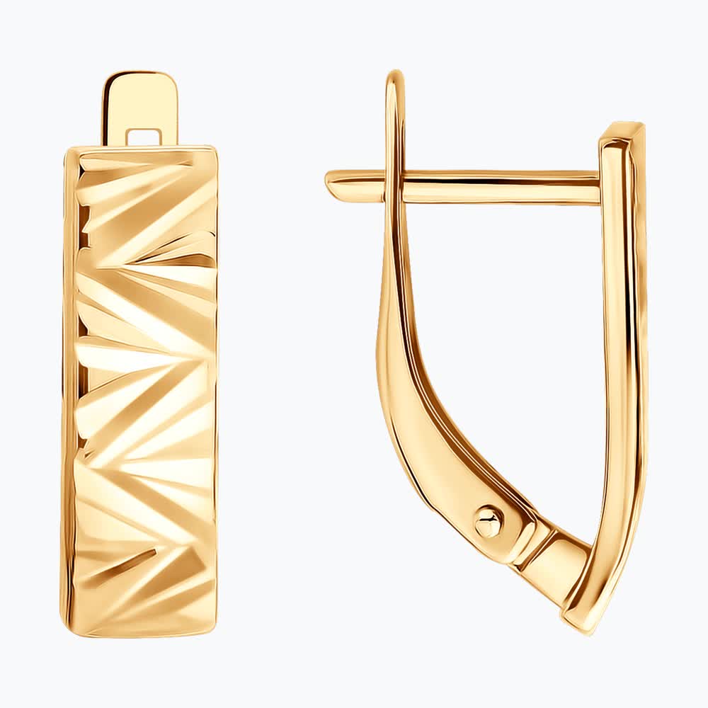 Gold Sokolov earrings 