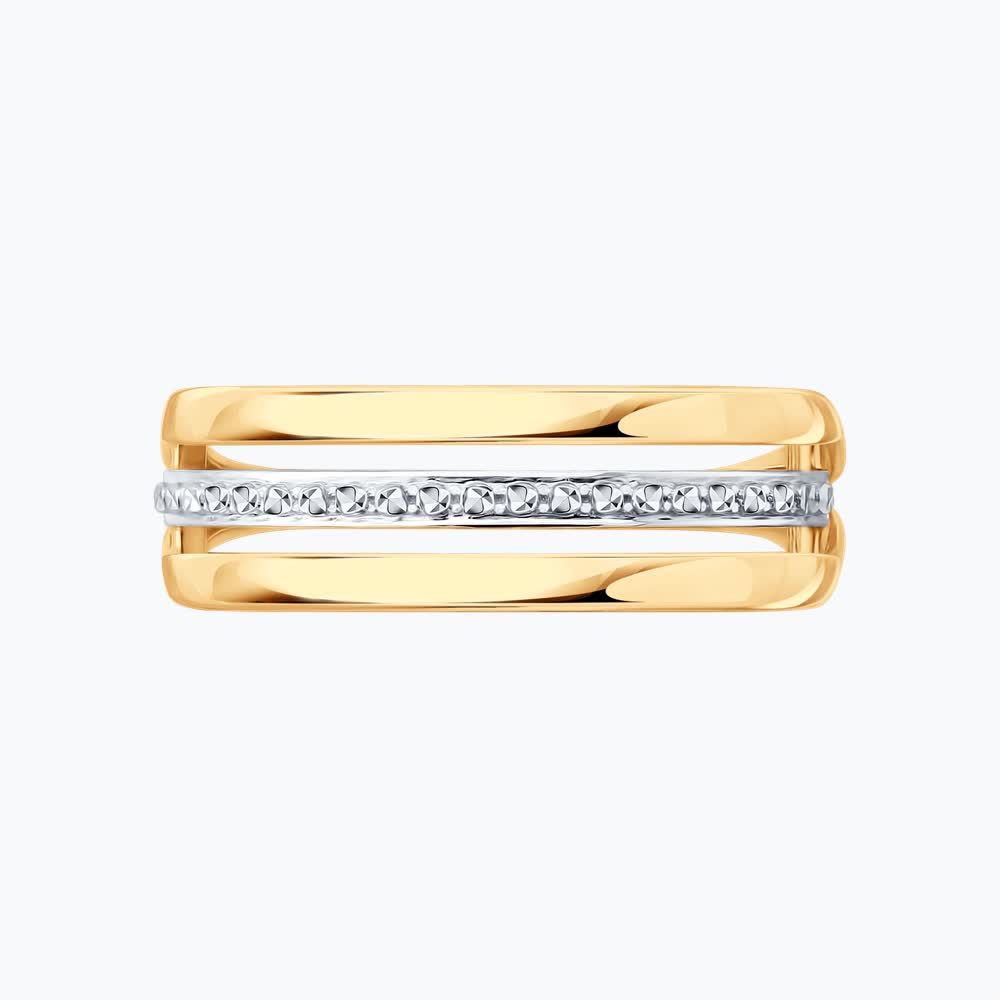 Sokolov gold ring with zirconia